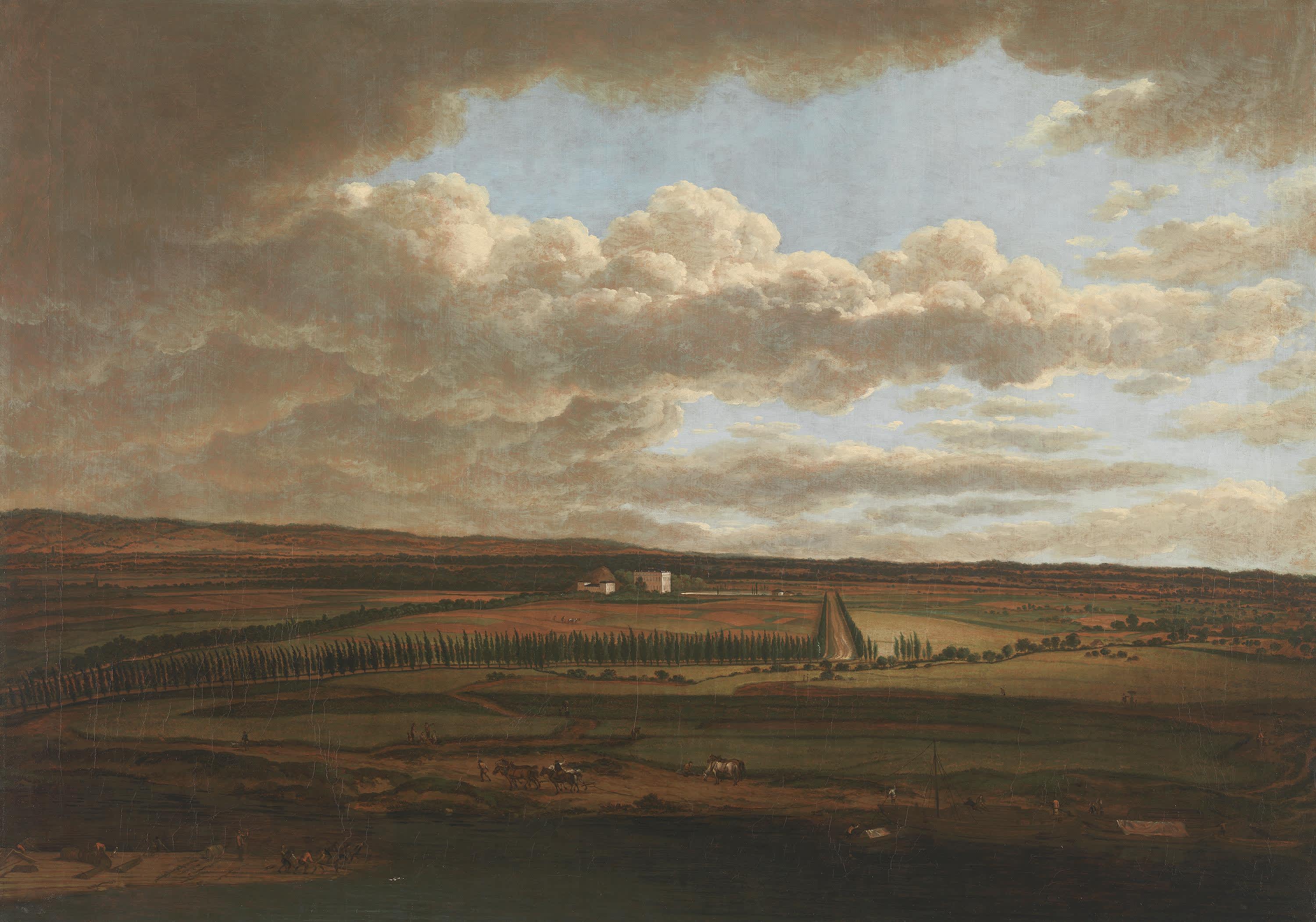 Blick vom Aschaffenburger Schloss auf die Alleen zum Schönbusch (Aschaffenburger Zyklus)