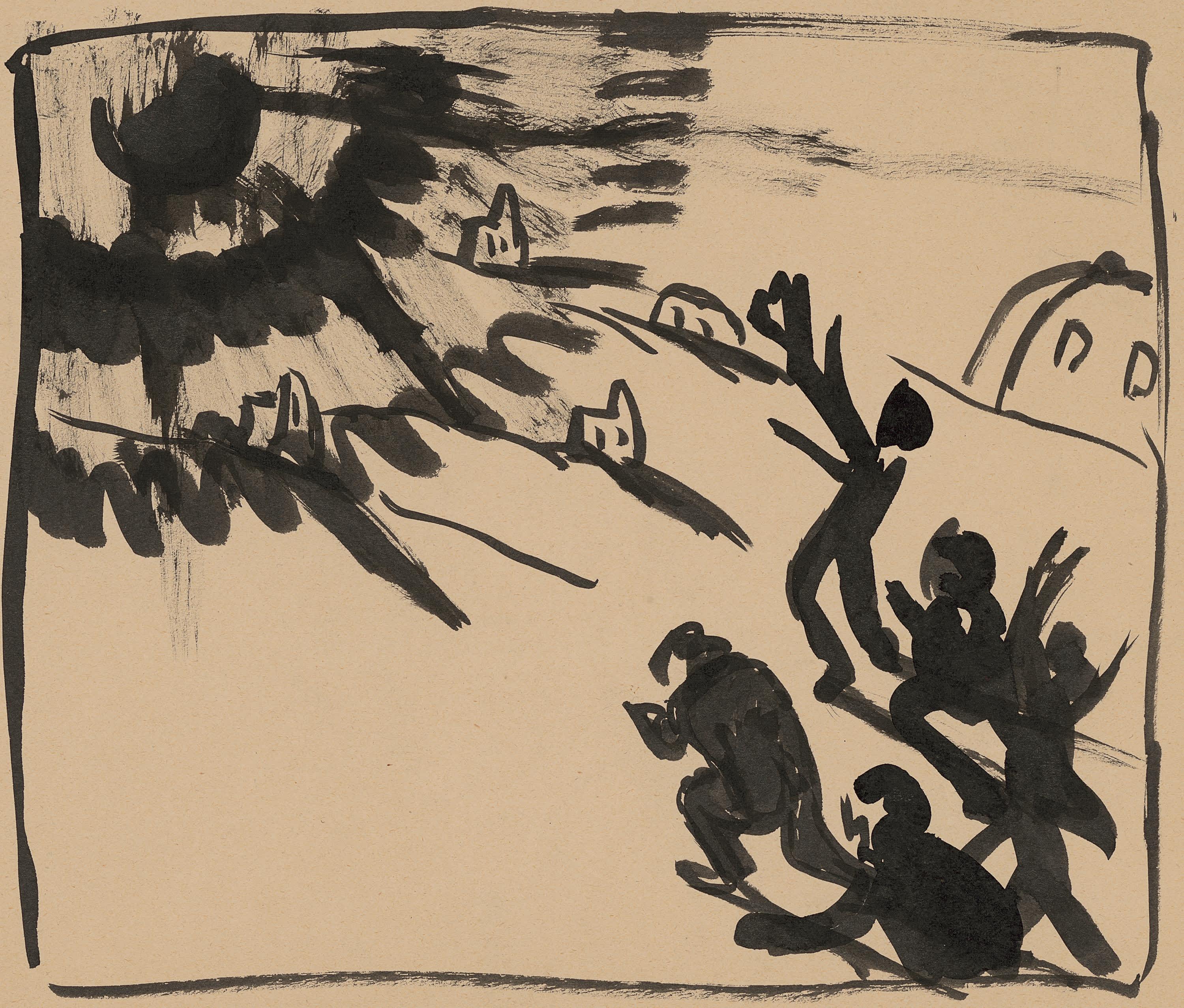 Vorstudie zu "Die schwarze Sonne"