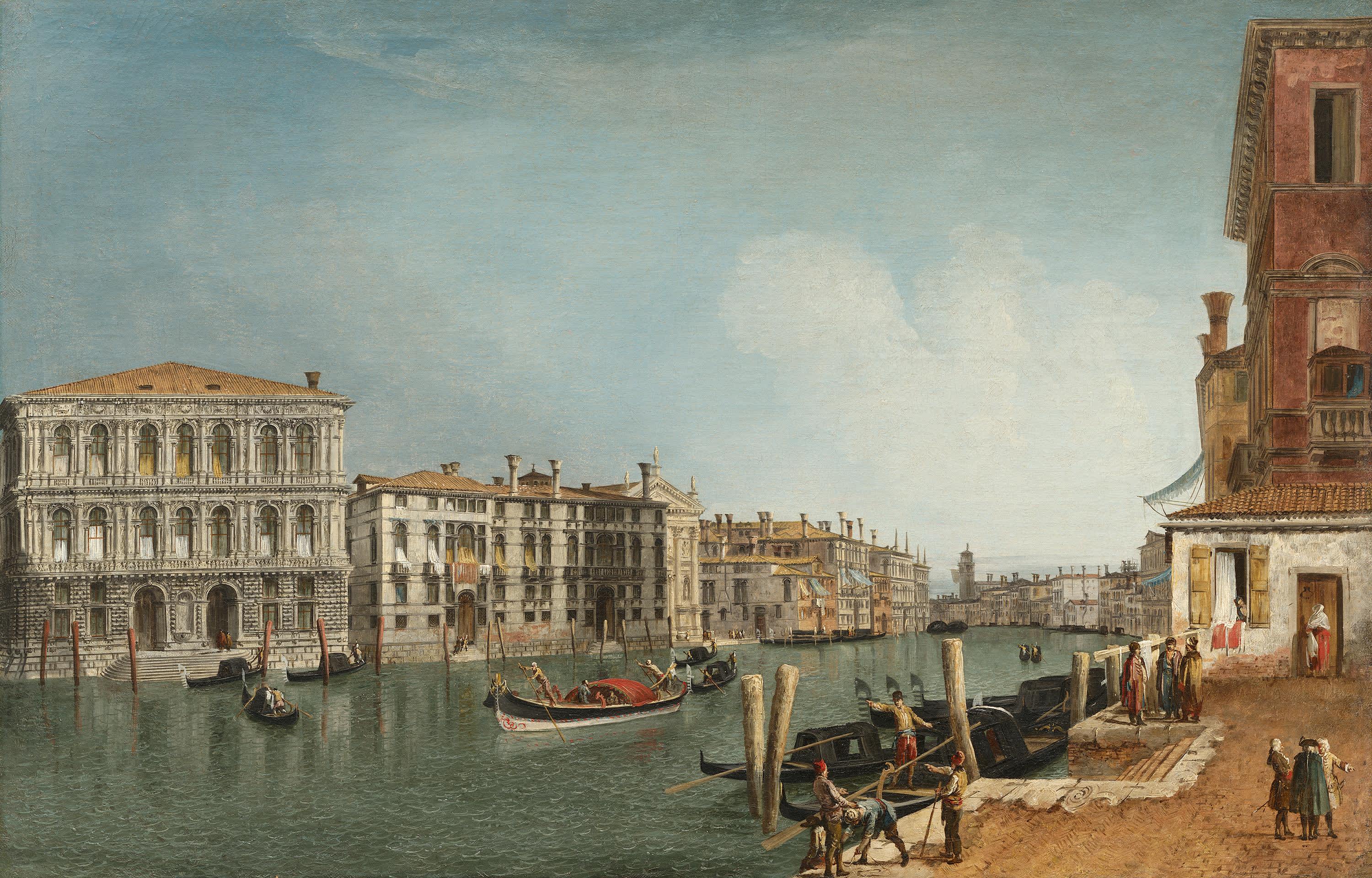 Der Canal Grande bei Cà Pesaro
