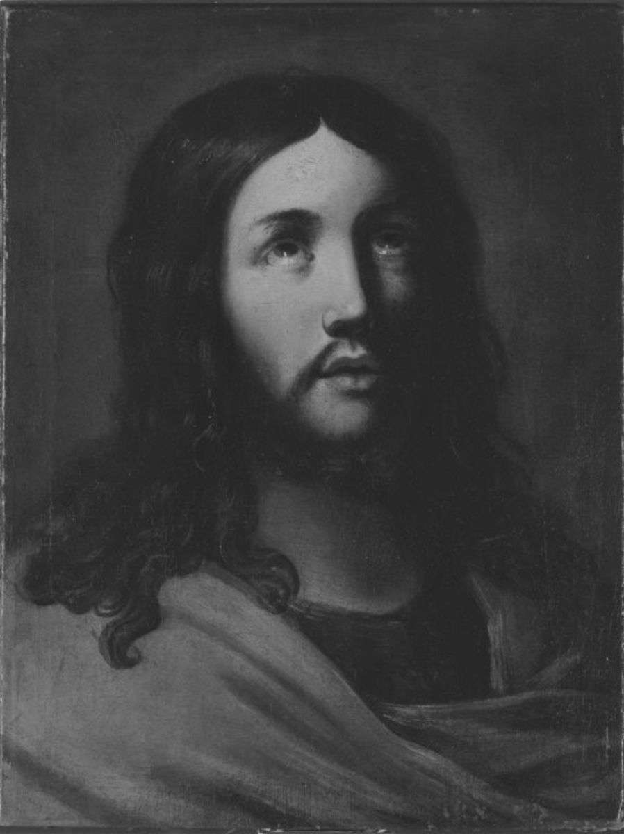 Emporblickender Christus