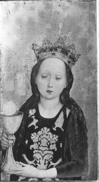 Hl. Barbara
Außenseite: Martyrium der hl. Ursula und der elftausend Jungfrauen