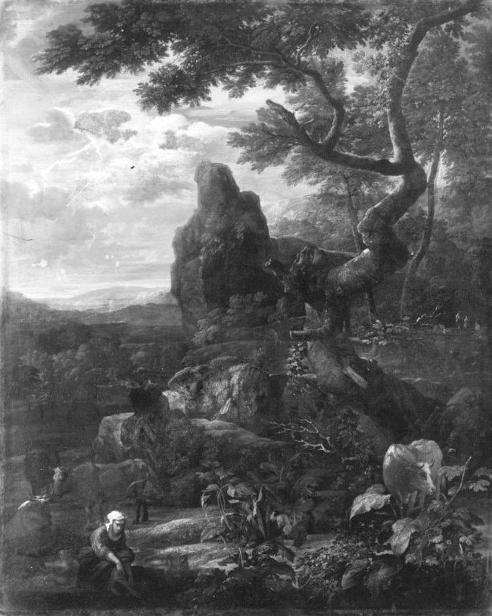 Große Landschaft mit Vieh