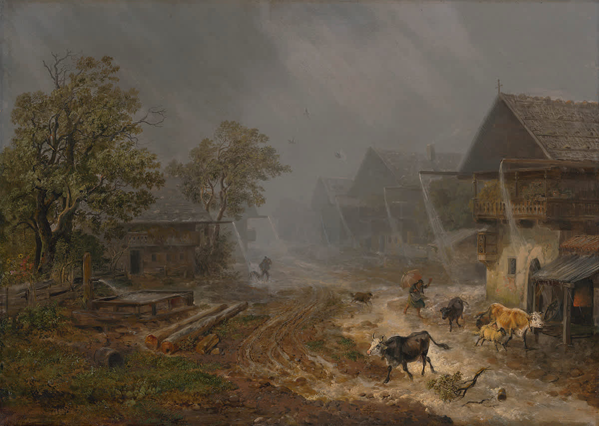 Regenschauer in Partenkirchen