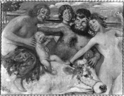 Faun und Nymphen