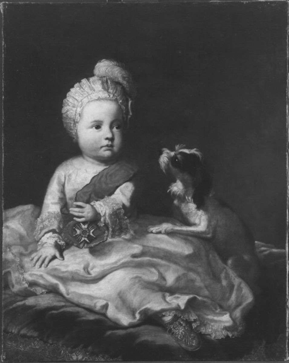 Kinderbildnis des Kurfürsten Max IV. Josef mit Band und Stern des Hubertusordens