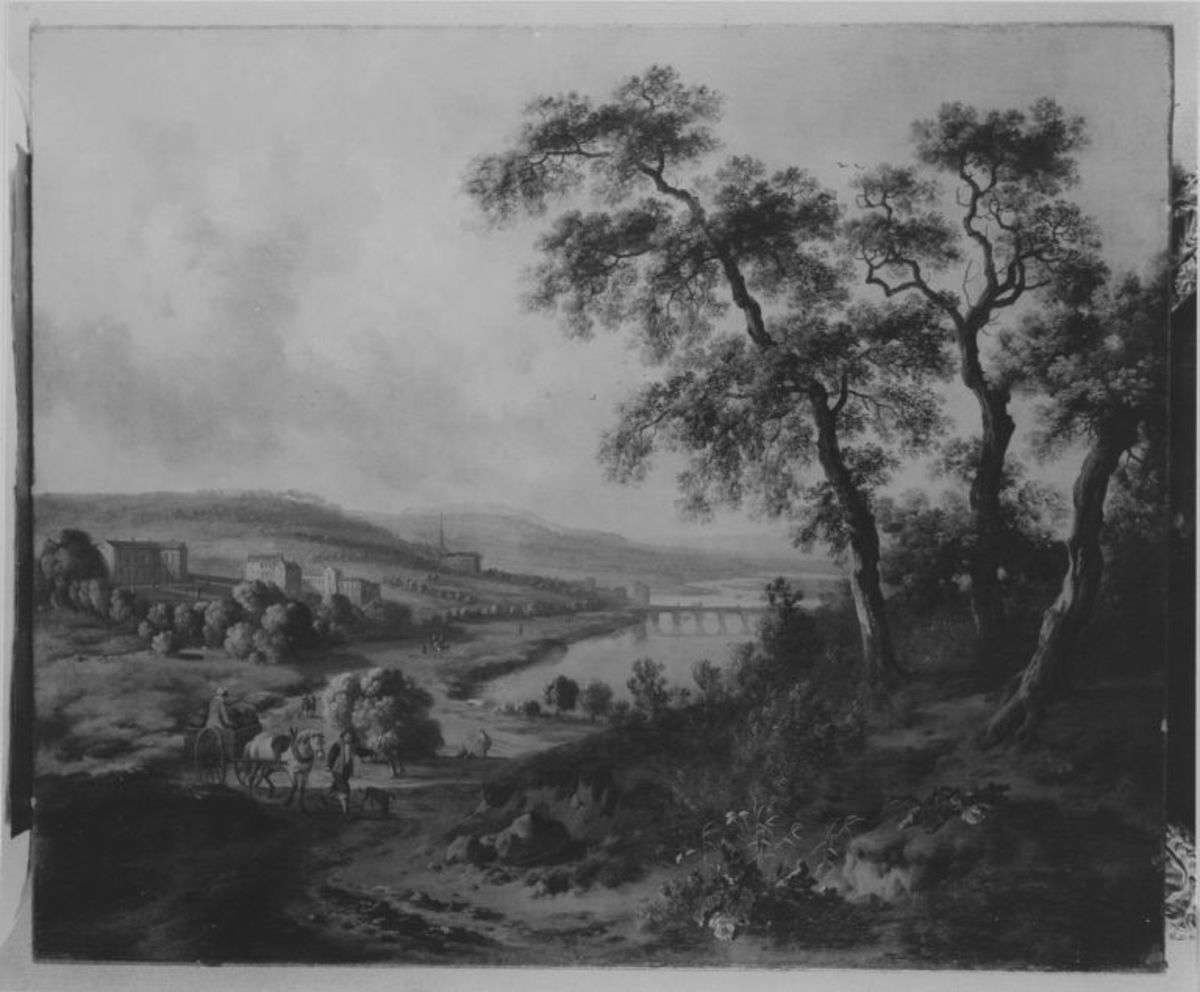 Landschaft mit Fluss