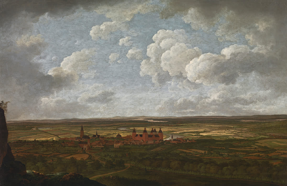 Blick auf Aschaffenburg vom Godelsberg im Osten (Aschaffenburger Zyklus)