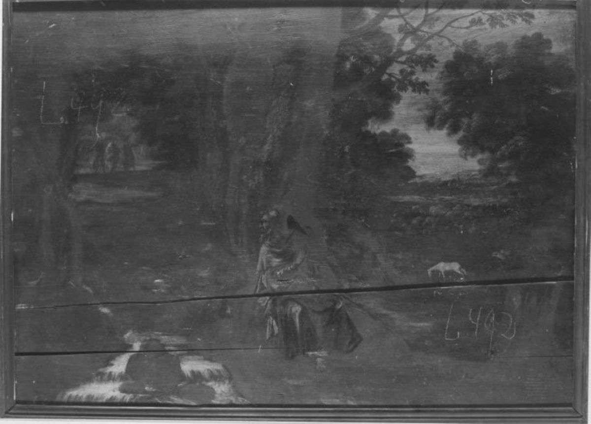 Landschaft mit Einsiedler