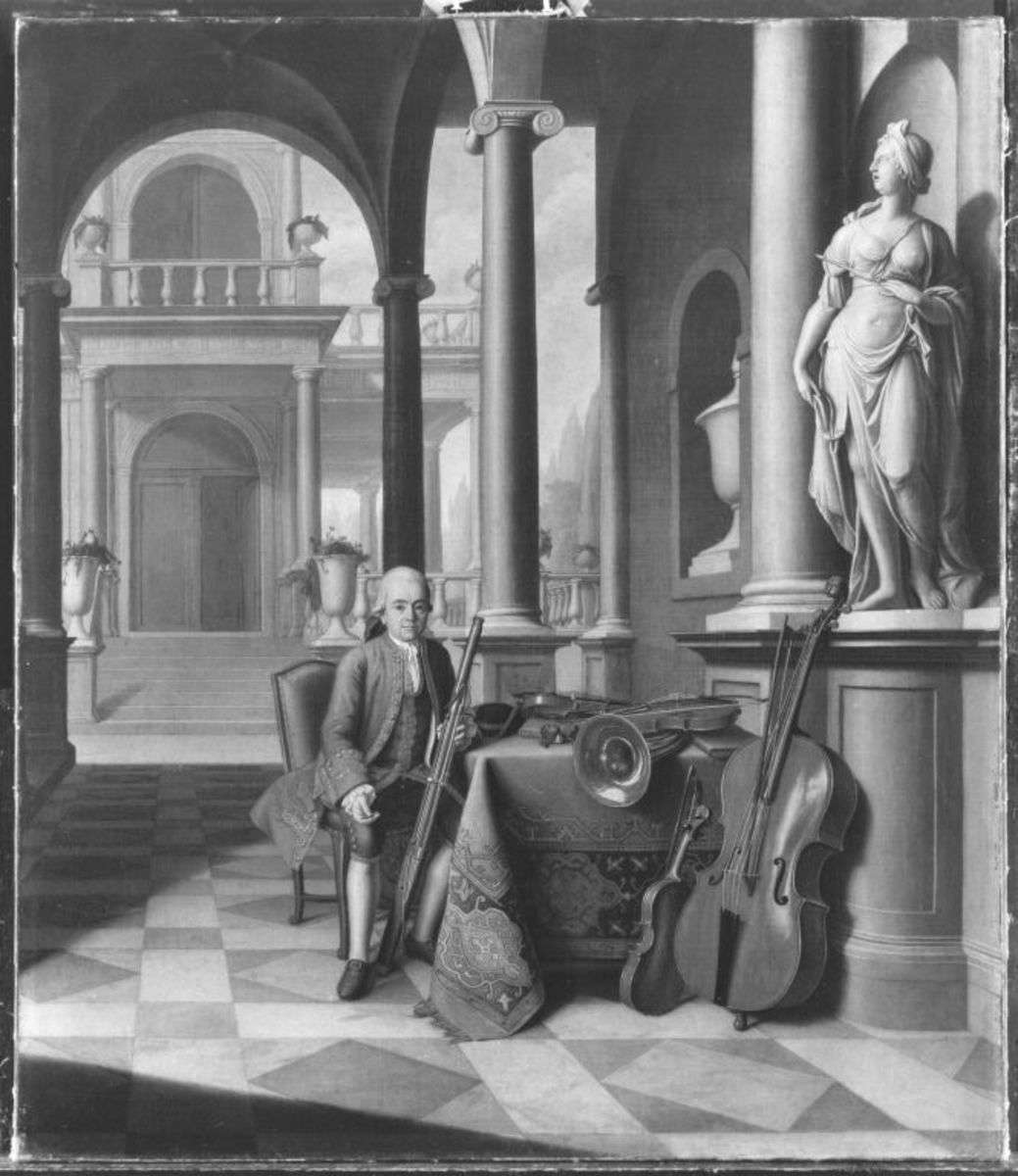 Hofmusikus Felix Reiner mit Fagott