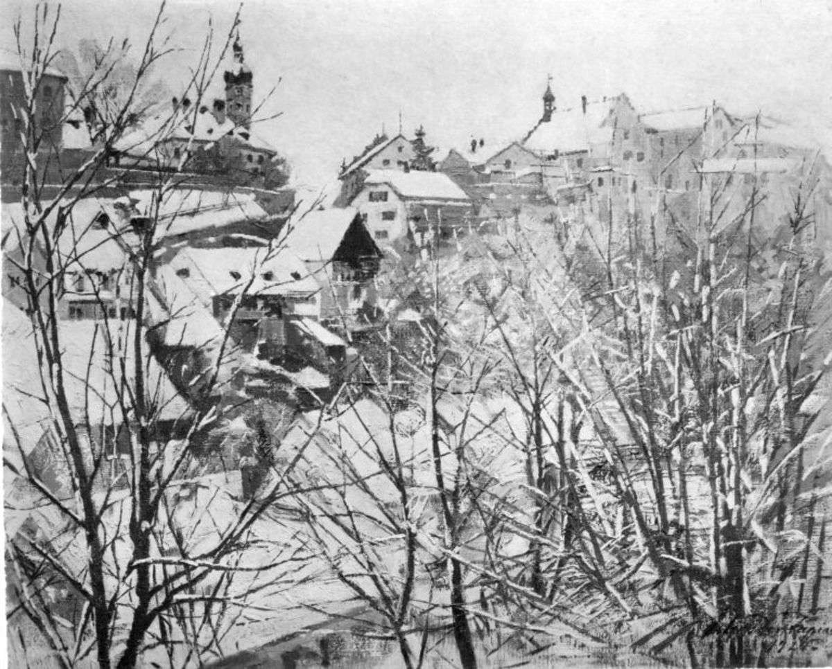 Schneelandschaft (Dachau)