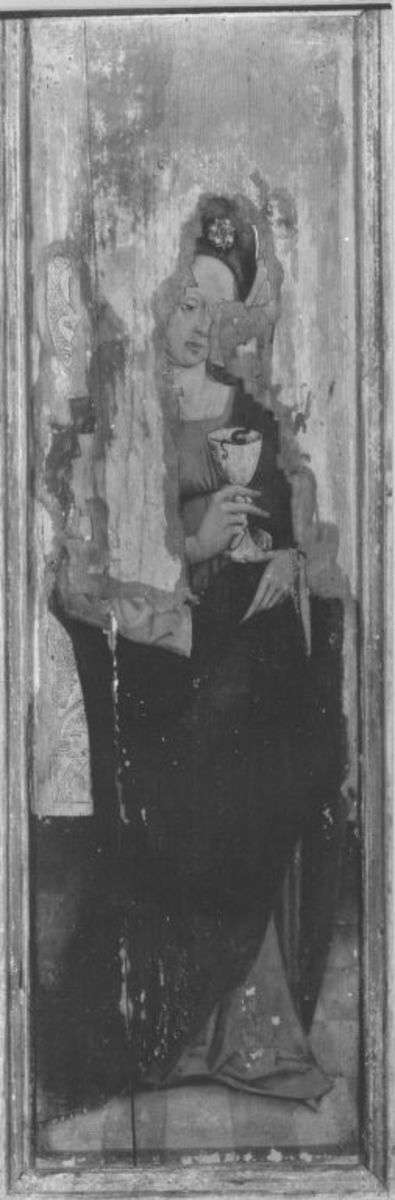 Hl. Barbara
(Rückseite: Hl. Ottilie)