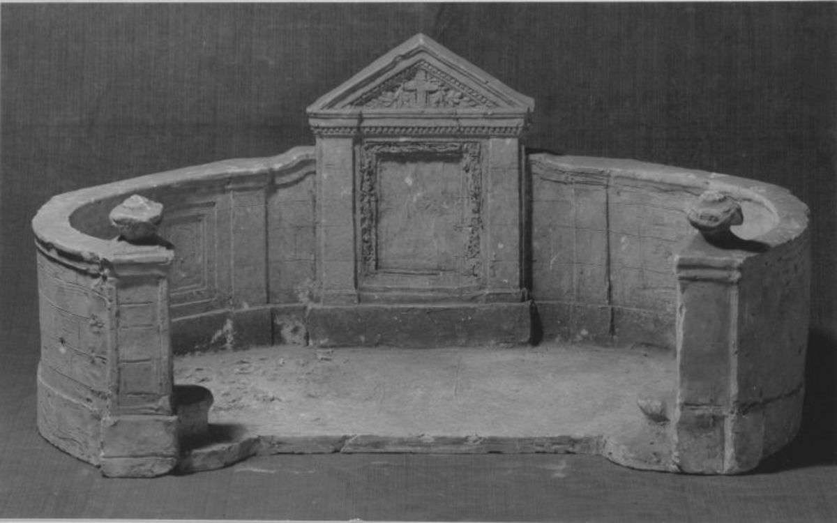 Modell der Grabanlage für die Familie Ernst Russell in Berlin