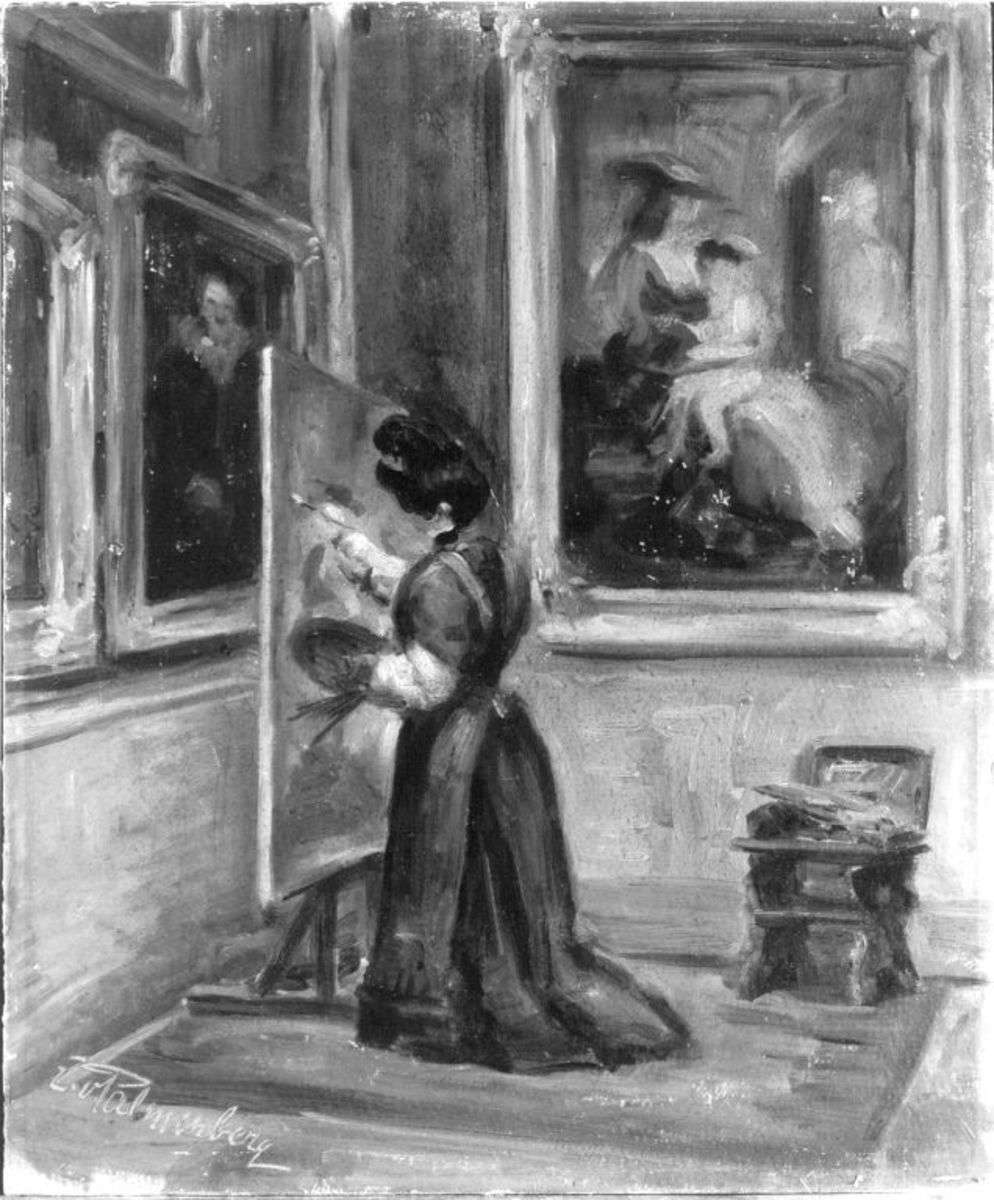 Kopistin in der Alten Pinakothek