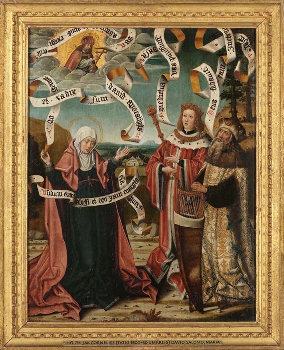 König David, Salomo und Maria
Rückseite: Enthauptung Johannes d. T.