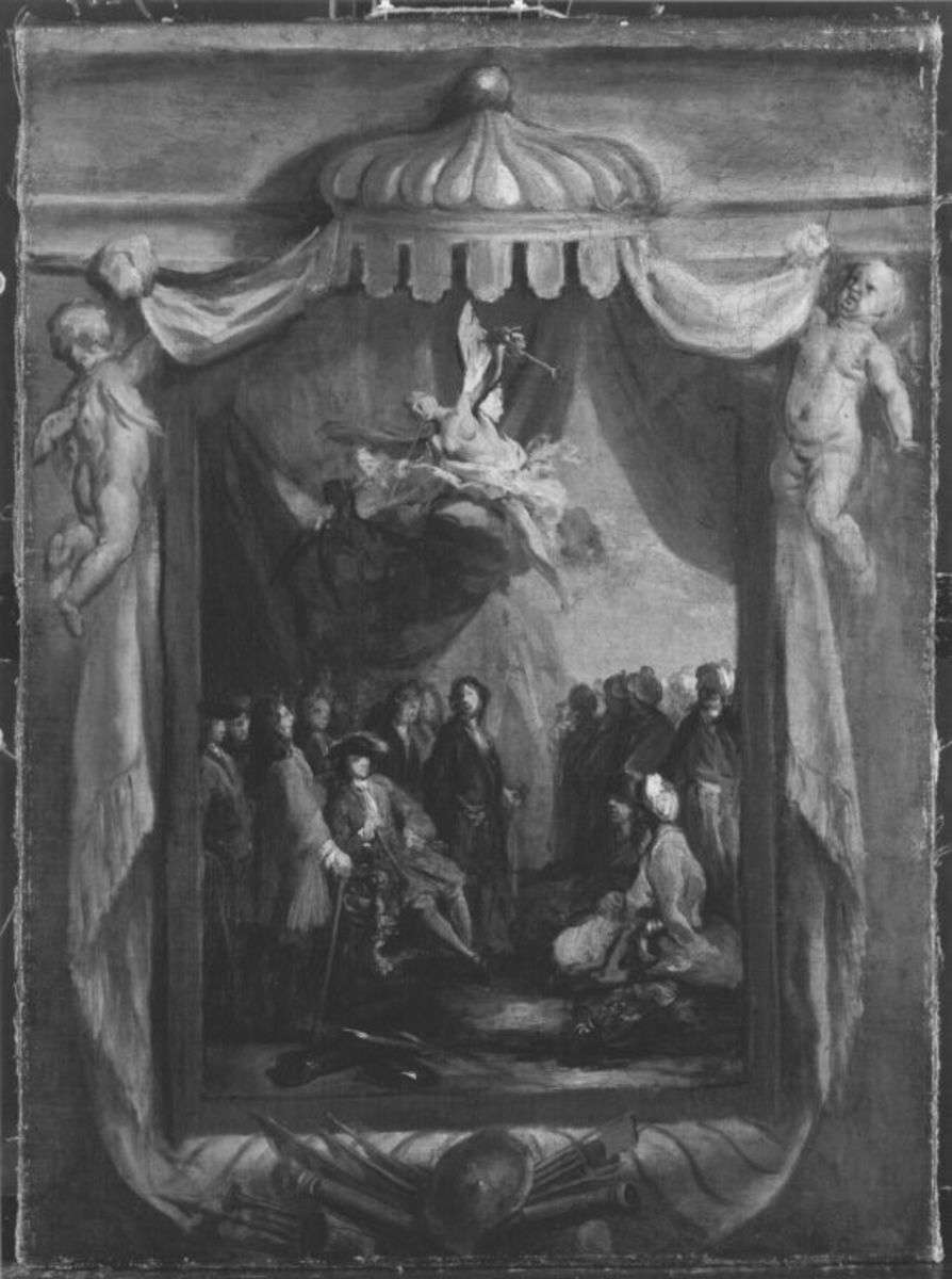 Kurfürst Max Emanuel empfängt die türkische Gesandtschaft (Ölskizze)