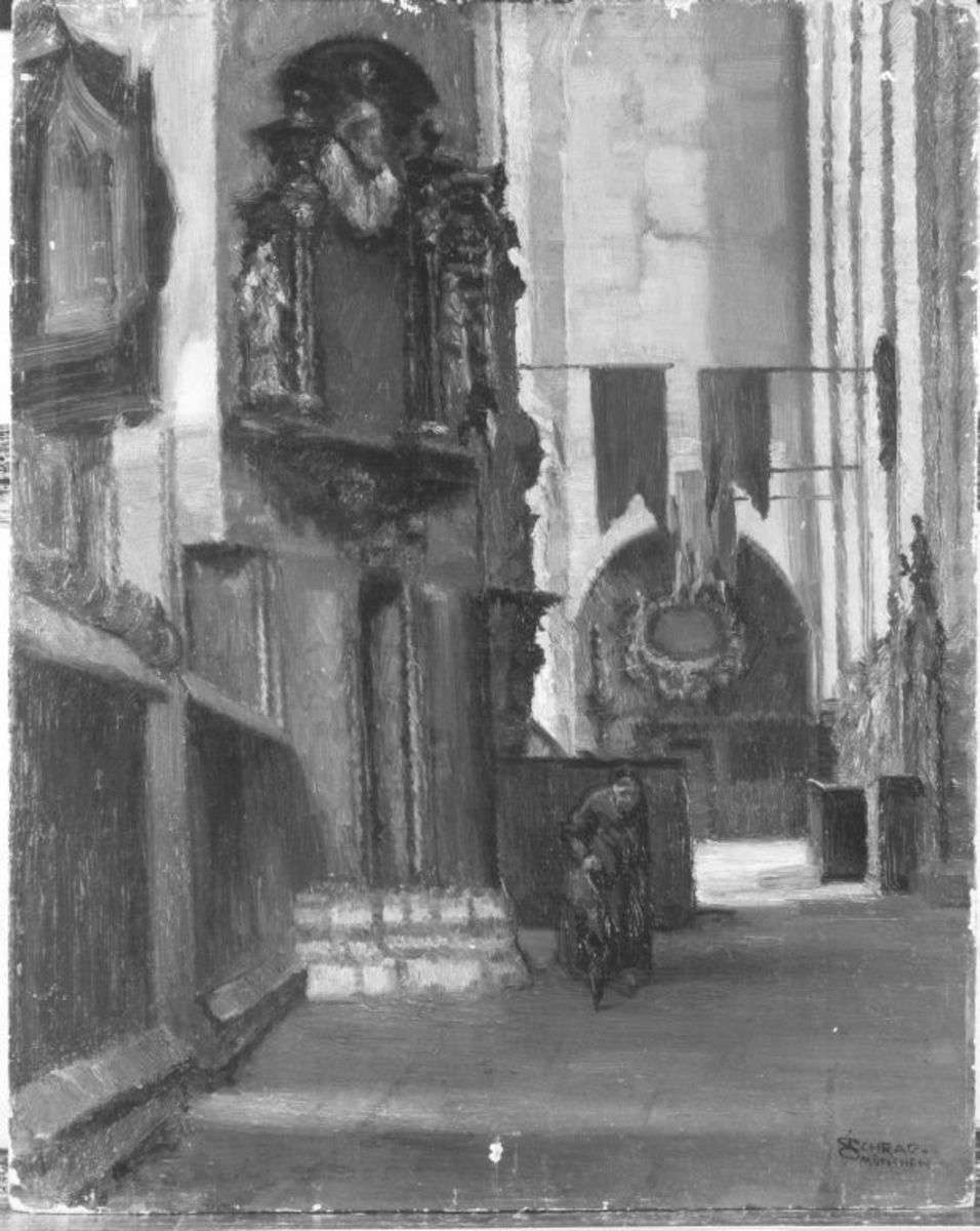 Inneres der Marienkirche in Danzig