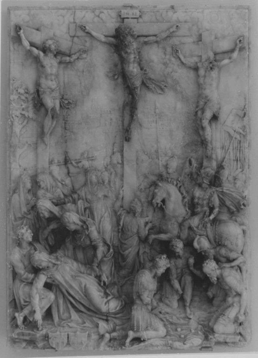 Christus am Kreuz mit Schächern