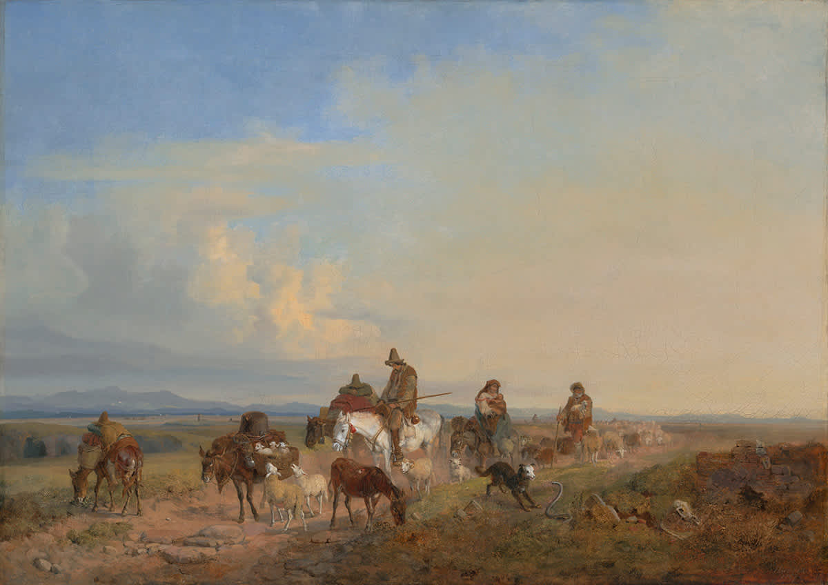 Schäfer in der römischen Campagna