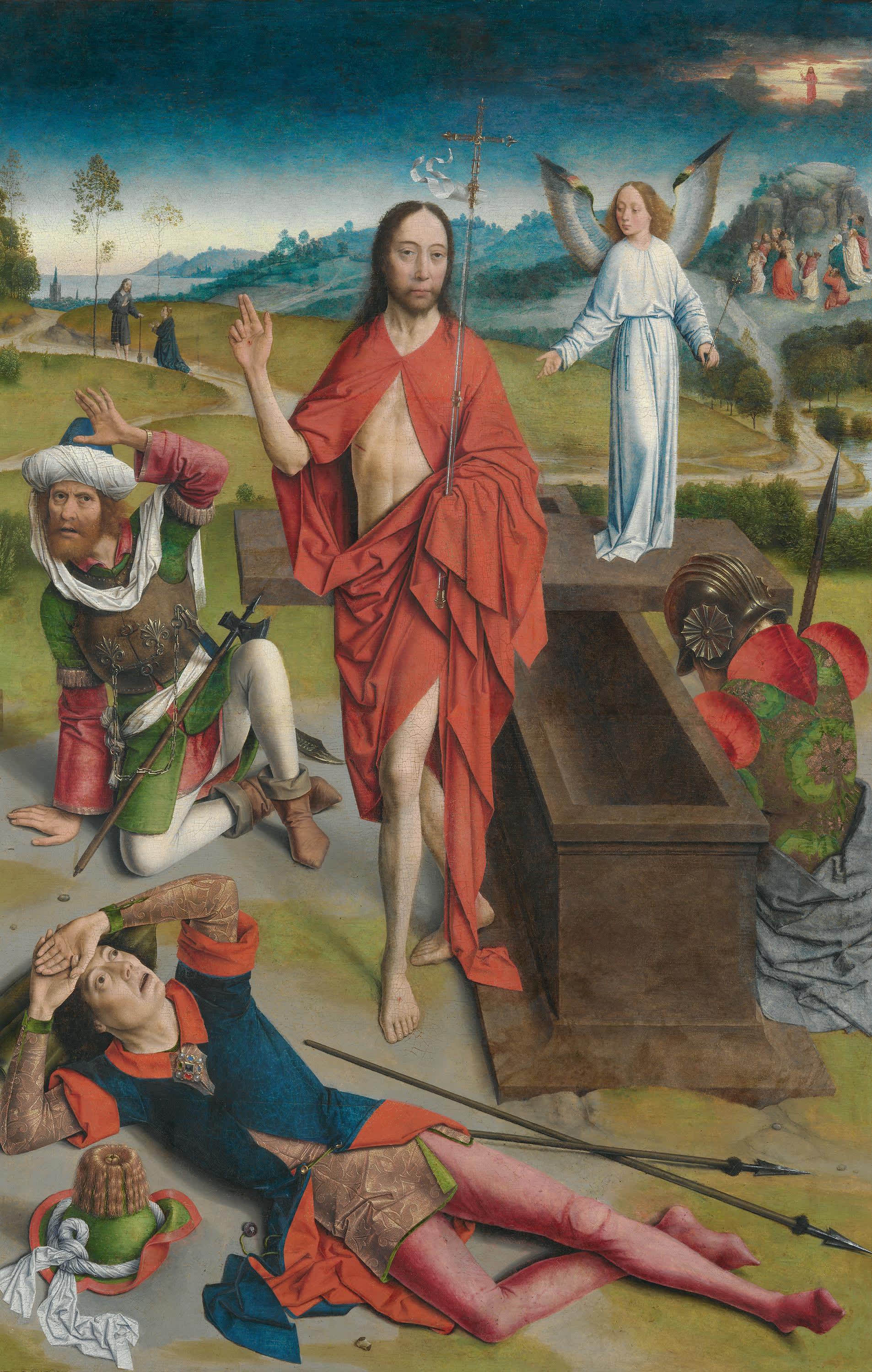 Tafel eines Flügelaltares: Die Auferstehung Christi