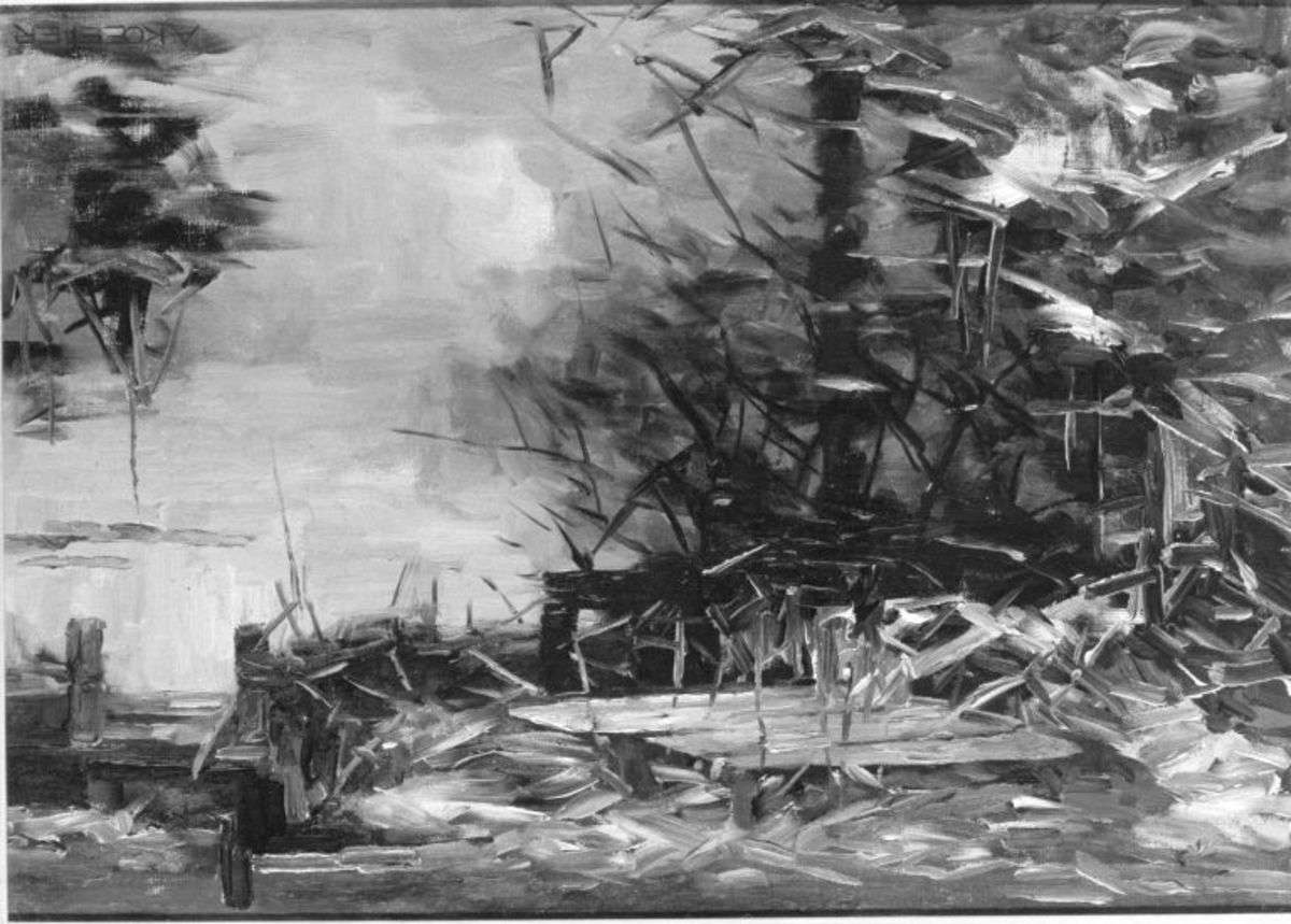 Teich im Vorfrühling