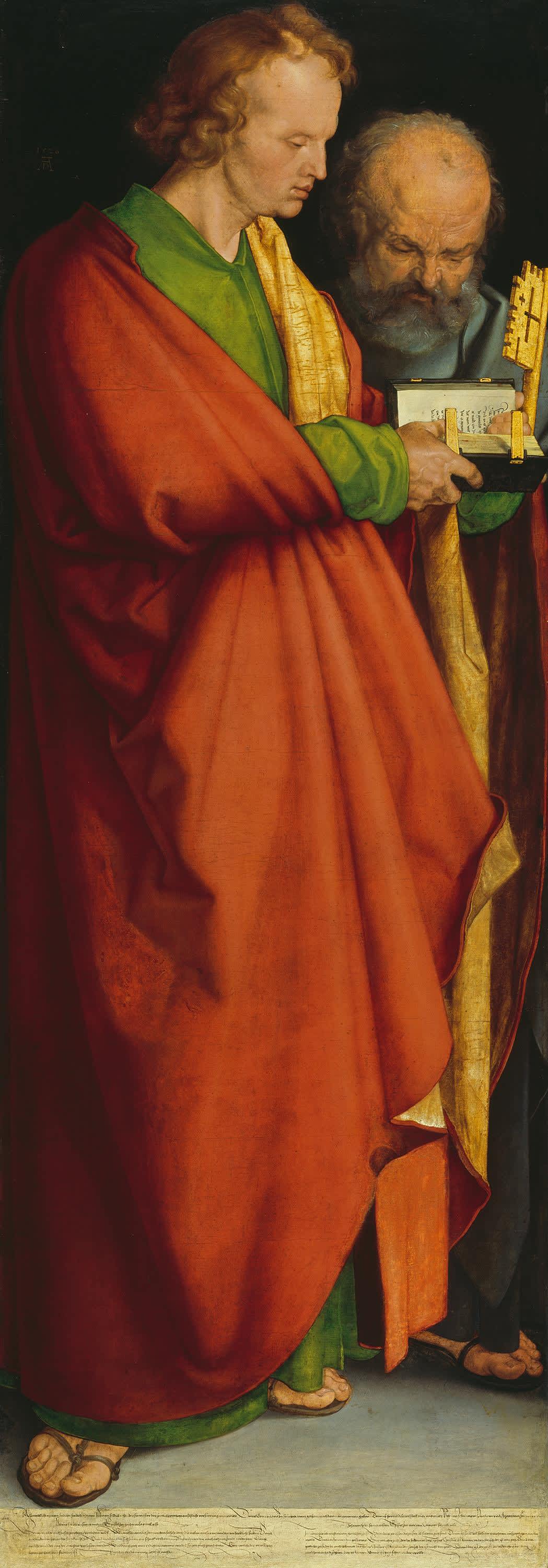 Vier Apostel: Hll. Johannes Ev. und Petrus
