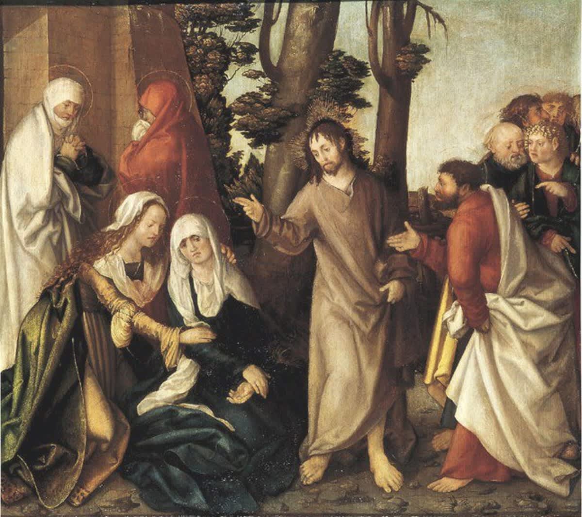 Erster Wettenhauser Altar: Abschied Christi
Rückseite: Geißelung Christi