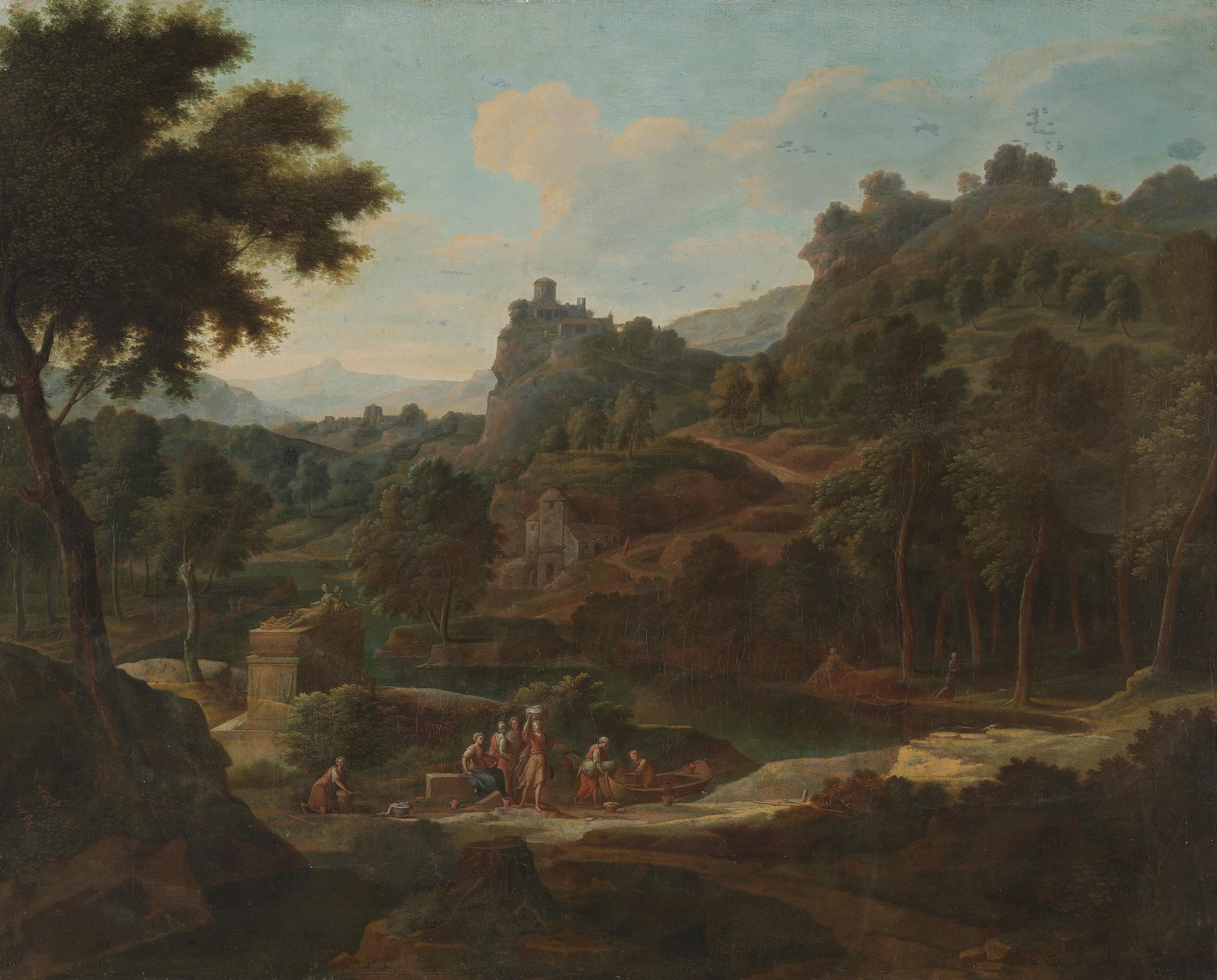 Ideallandschaft italienischen Charakters