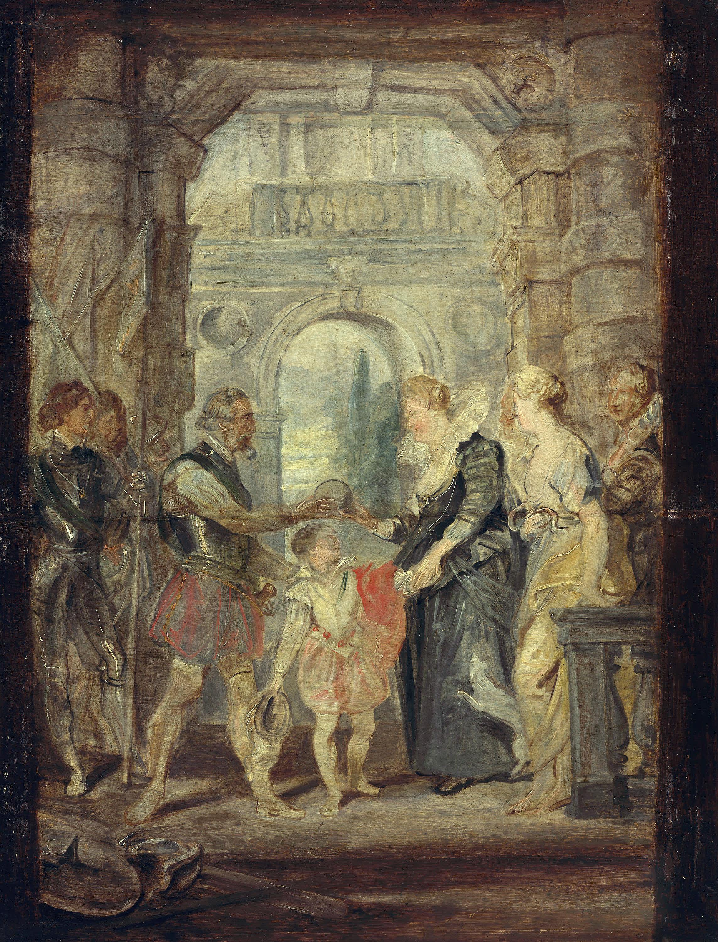 Die Übergabe der Regentschaft (Skizze zum Medici-Zyklus)