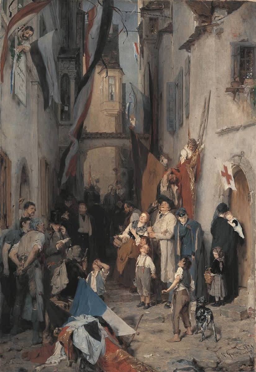 Siegesfeier im Jahr 1870