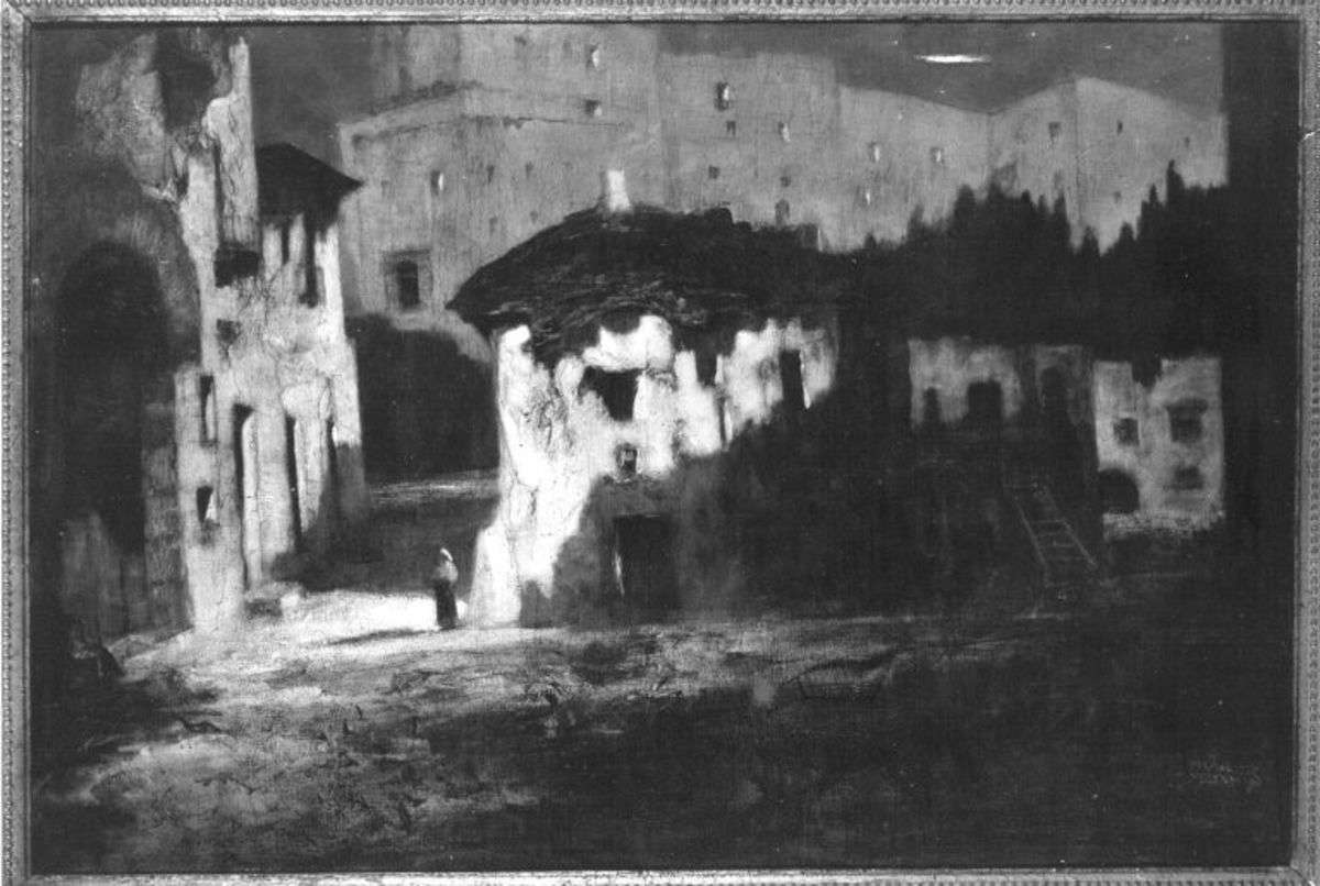 Spanisches Schloss im Mondenschein (Spanisches Castell im Mondlicht)