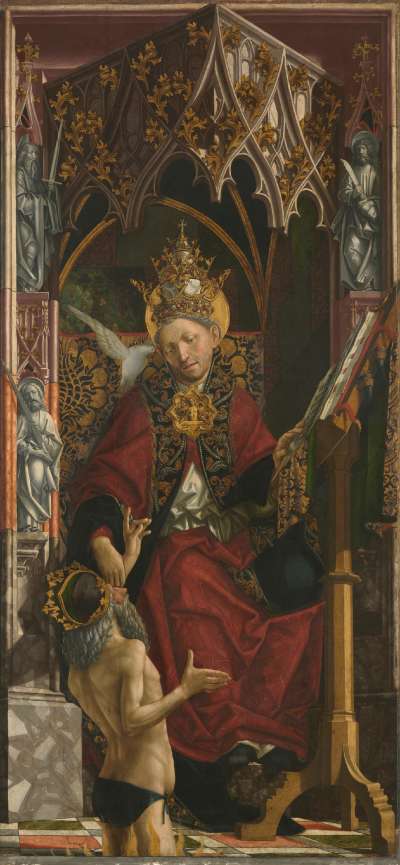 Kirchenväteraltar: Papst Gregor der Große