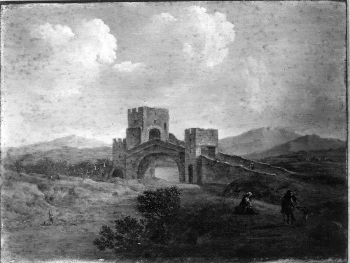 Der Ponte Salario über den Aniene bei Rom