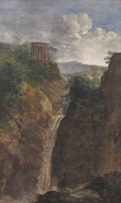 Wasserfall und Rundtempel bei Tivoli