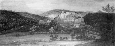 Ansicht von Schloss Naumburg bei Kirn