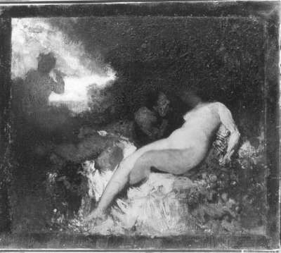 Faun und Nymphe