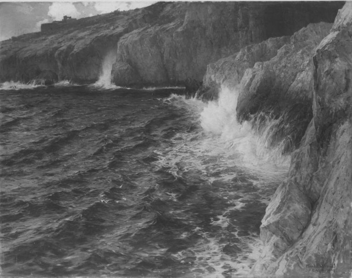 Brandung bei Capri