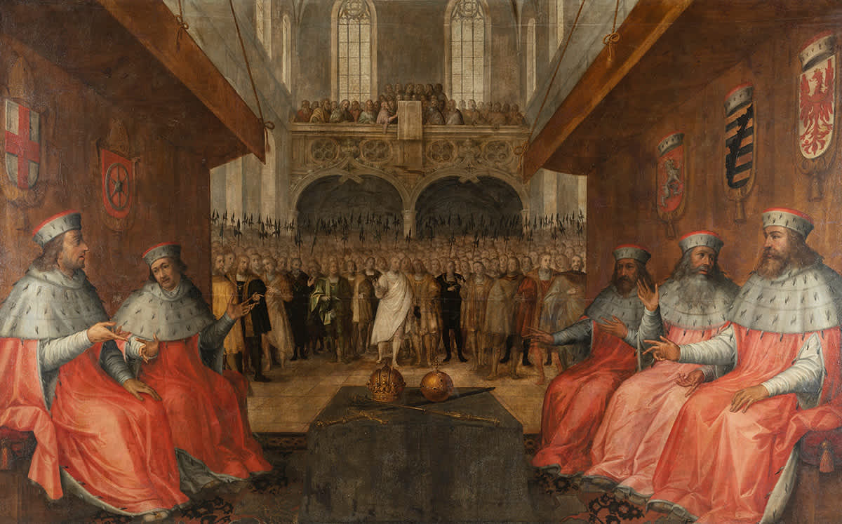 Herzog Ludwig IV. (der Bayer) von Bayern wird 1314 zum römisch-deutschen König gewählt