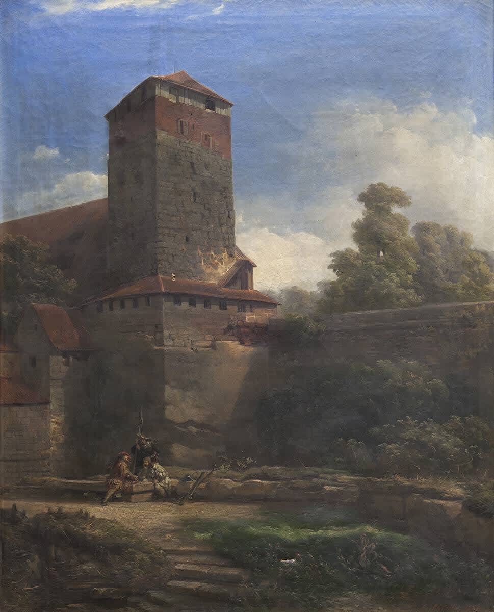 Der fünfeckige Turm in Nürnberg