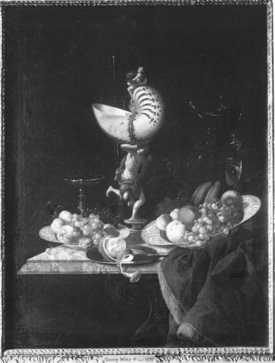 Stillleben mit Nautiluspokal