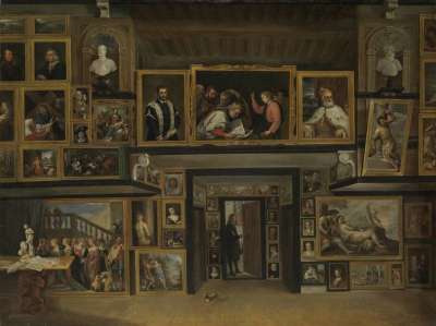 Ansicht der Galerie des Erzherzogs Leopold Wilhelm in Brüssel (III)