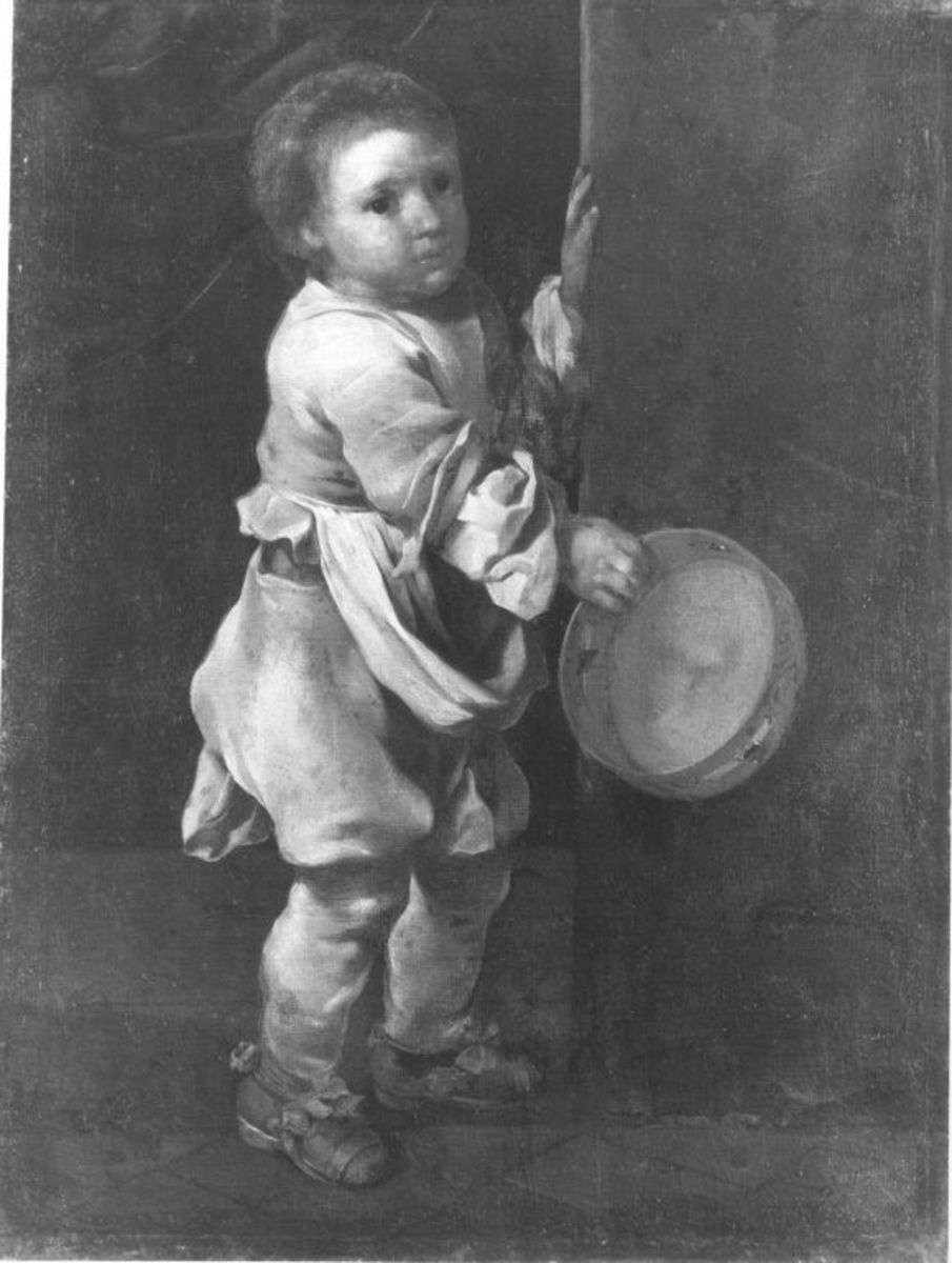 Knabe mit Tamburin