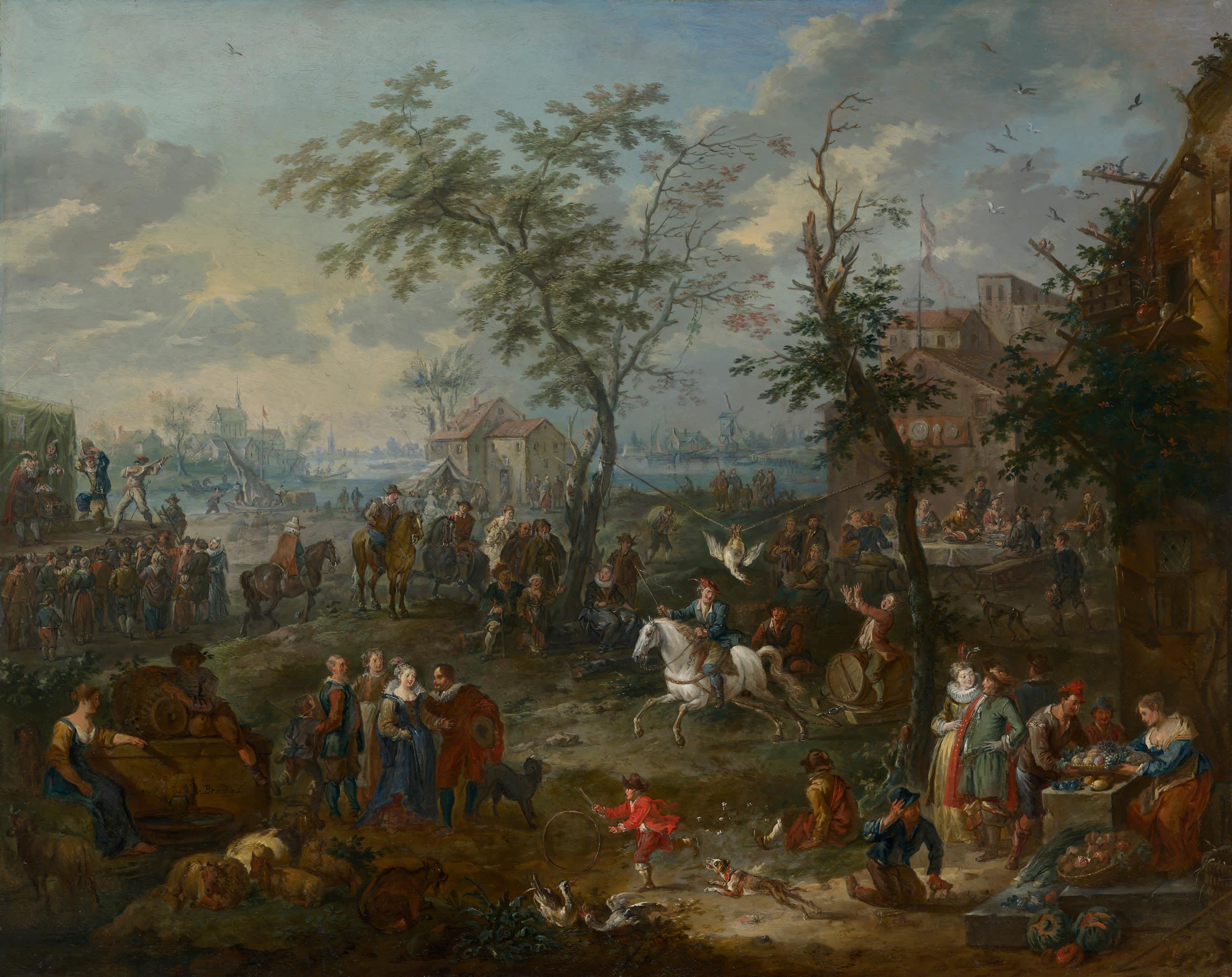 Kirmesbelustigung: Entenfangen