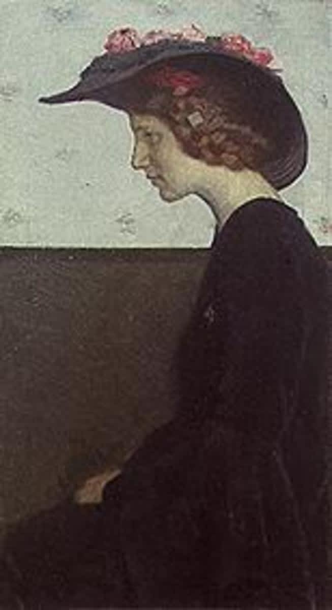 Mädchen mit Hut (Die Schauspielerin Else Sarto)