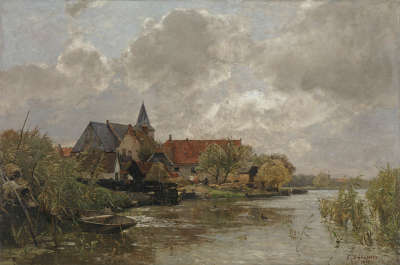 Dorf in Holland (Nieuwekerk)