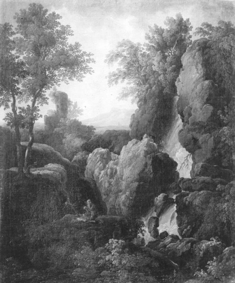 Einsiedler in Felslandschaft