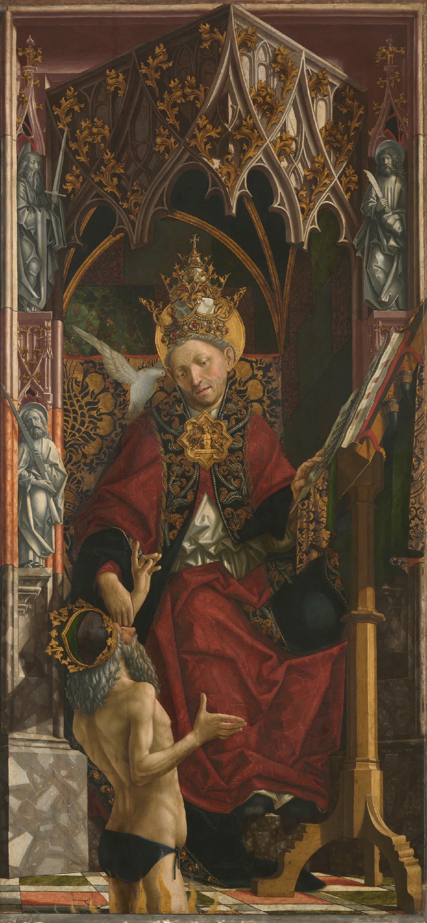 Kirchenväteraltar: Papst Gregor der Große