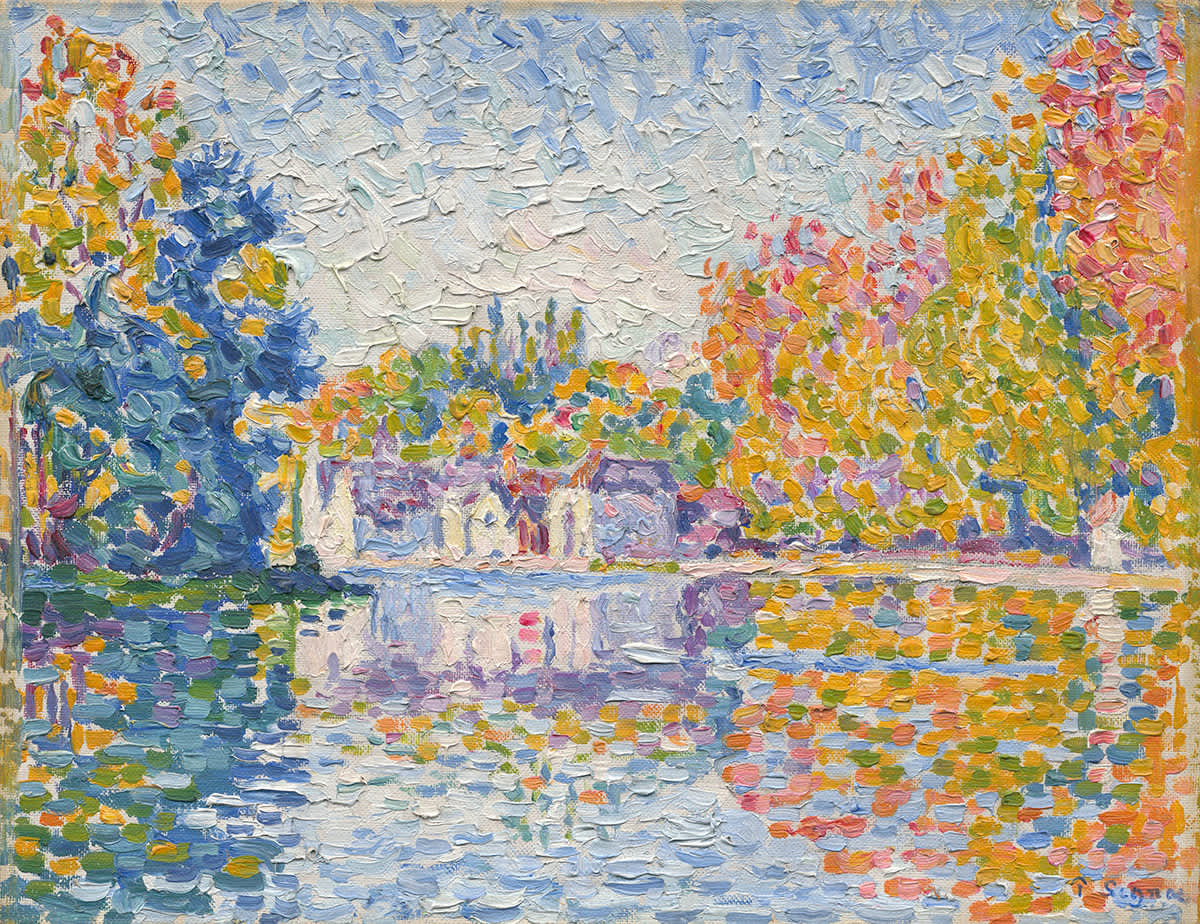 Die Seine bei Samois (Studie)