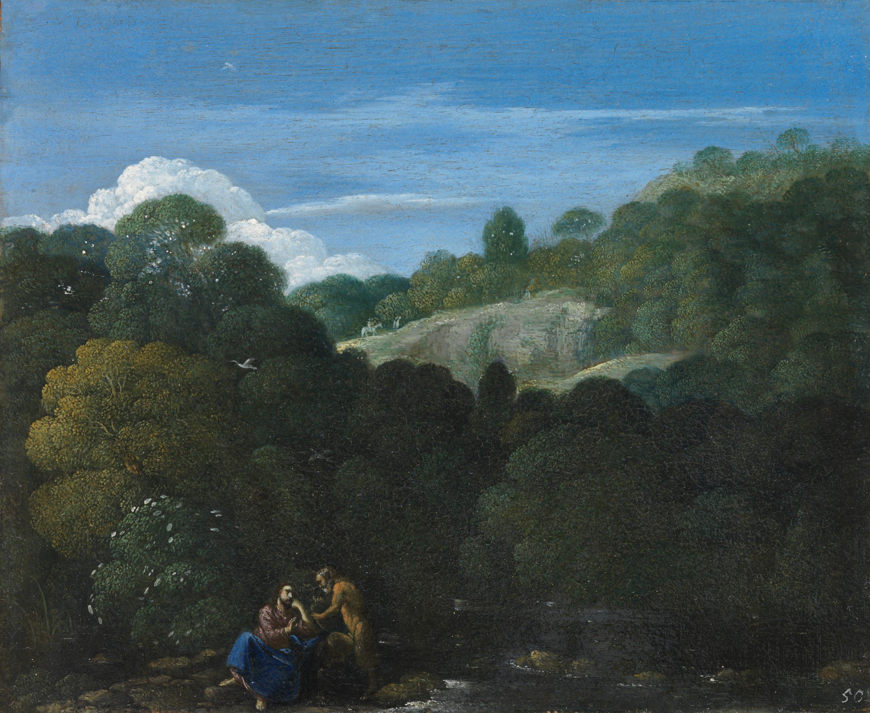 Landschaft mit Versuchung Christi