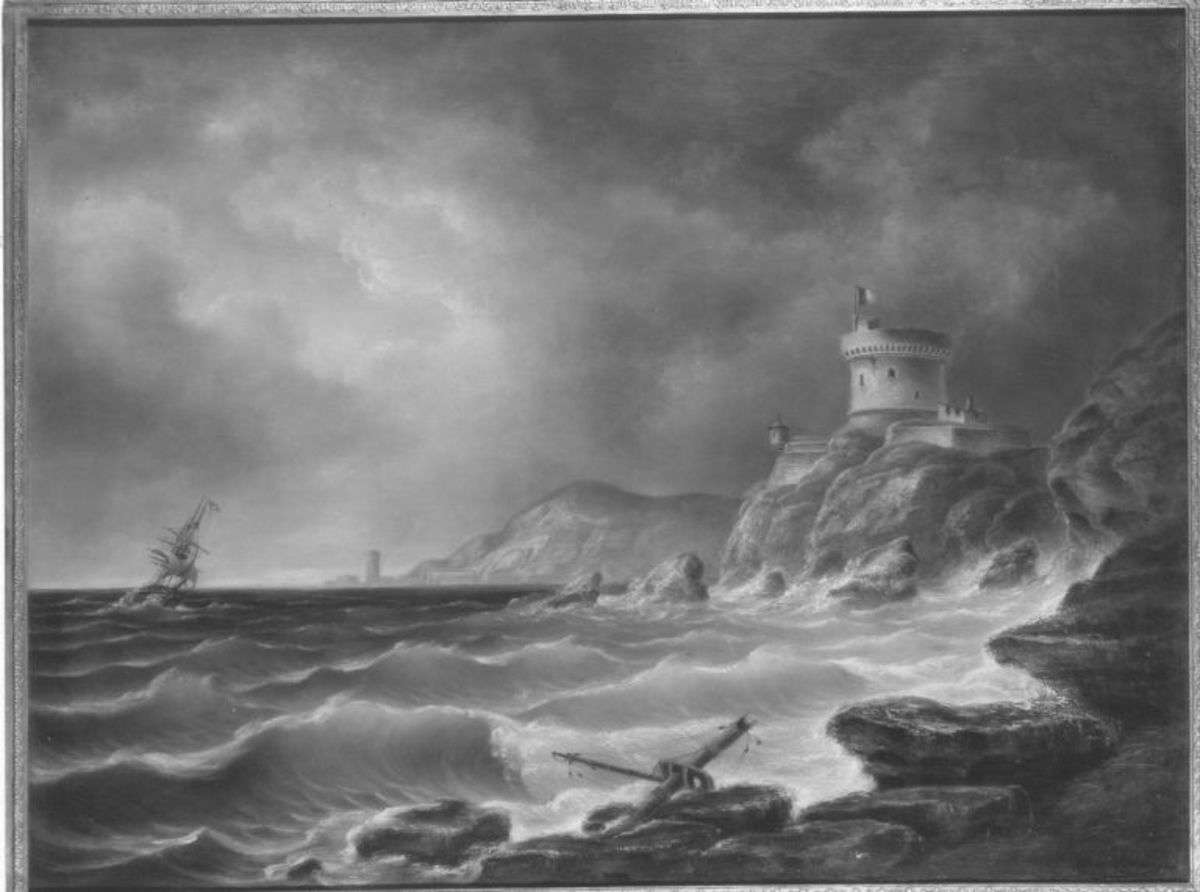 Hafen bei stürmischer See