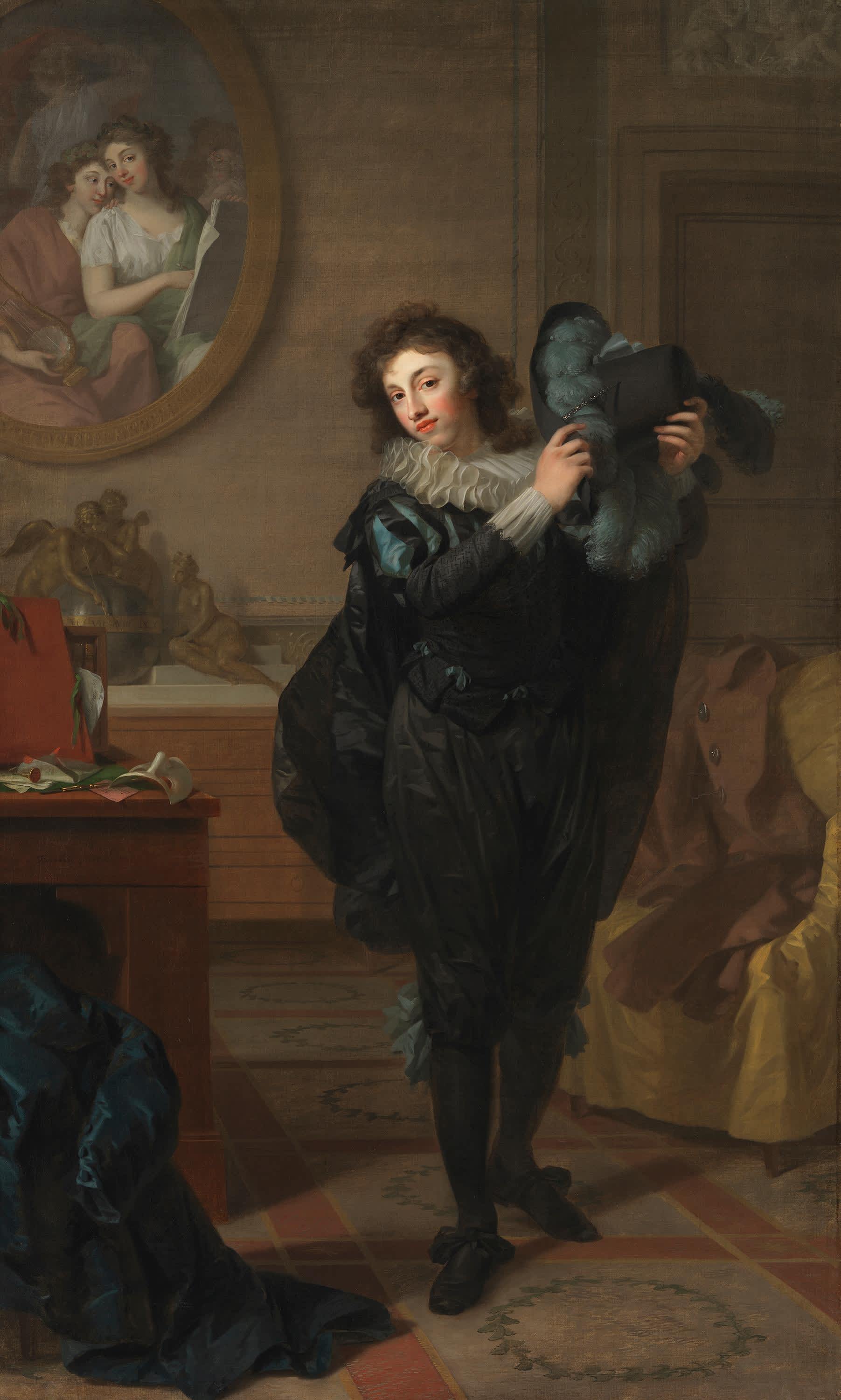 Herr Chatelain (?) in Kostümierung